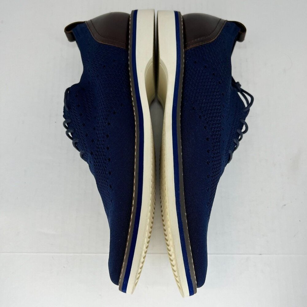 Aiden & Mason Mens AM-Albert3 Blue Oxford Wingtip Mesh Size 10.5M Casual Shoes - Picture 7 of 9
